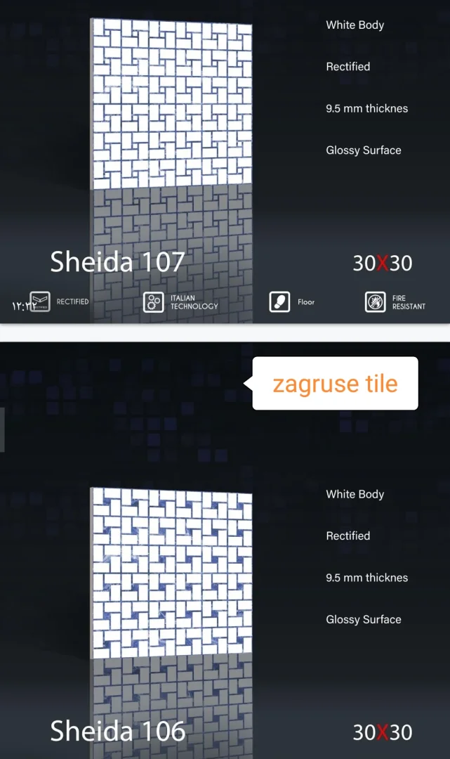 کاشی پرسلان Zagruse