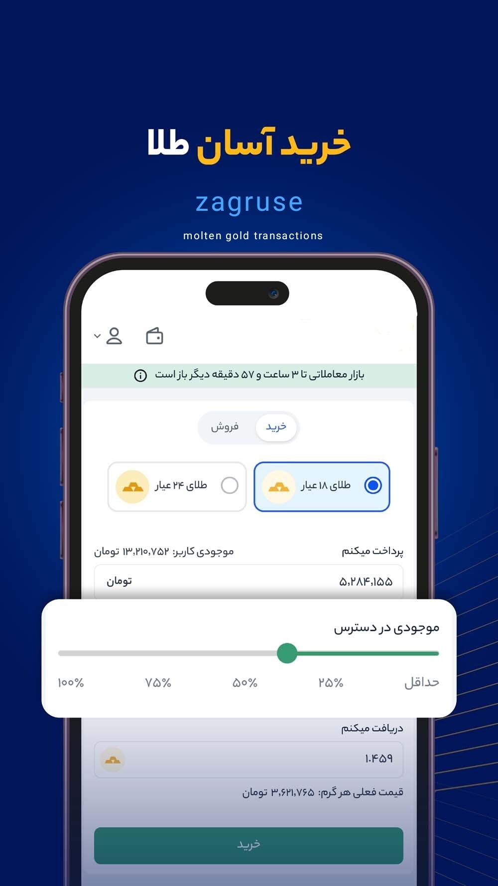 Ոսկու ձուլակտորների առևտրային հարթակ - Zagruse Խելացի CRM